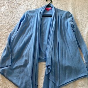 Lilly Pulitzer Blue Lightweight Cardigan Size Small